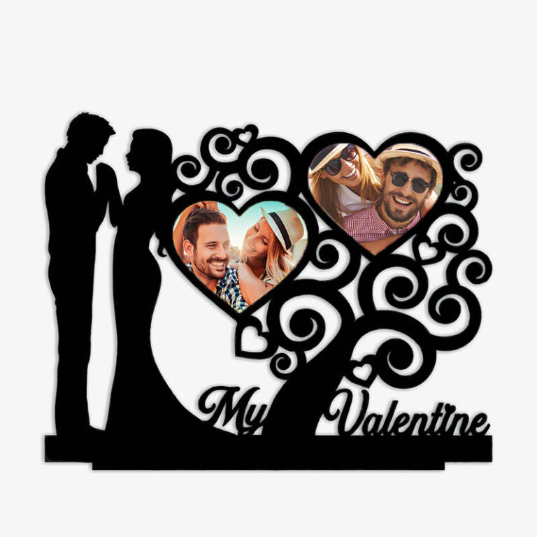 Personalized "My Valentine" Couple Photo Frame – Romantic Gift for Anniversary & Love